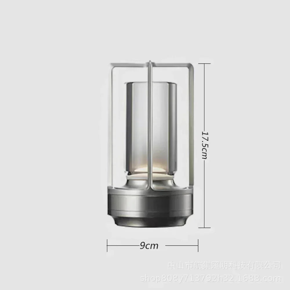 Vandtæt og Bærbar Krystal Bordlampe - AuroraGlow