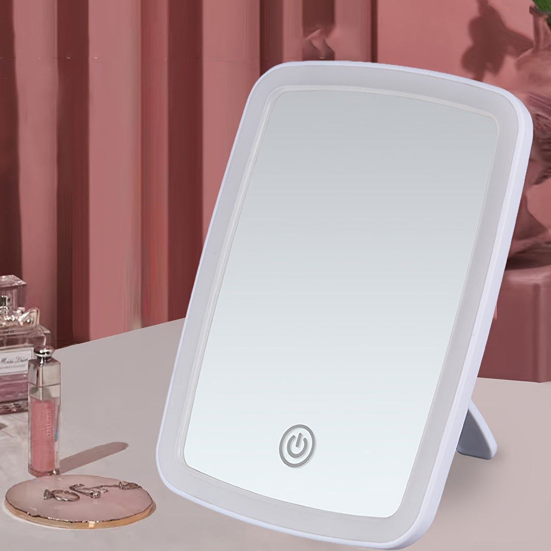 BloomMirror - Elegant LED Makeup Spejl USB Opladelig