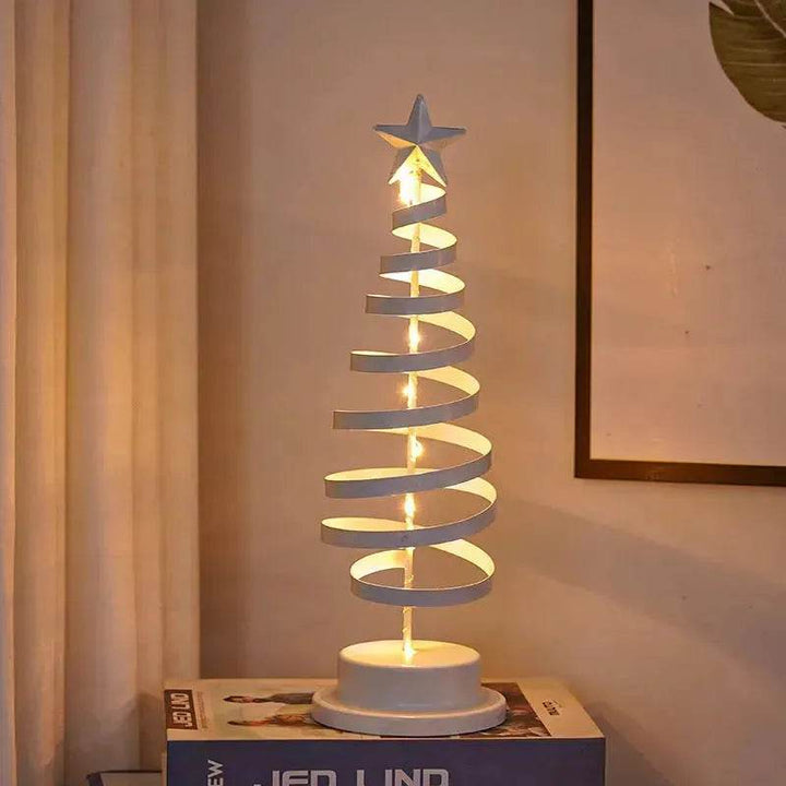 Spiral LED Lys Juletræ Dekoration Natlys Ornamenter