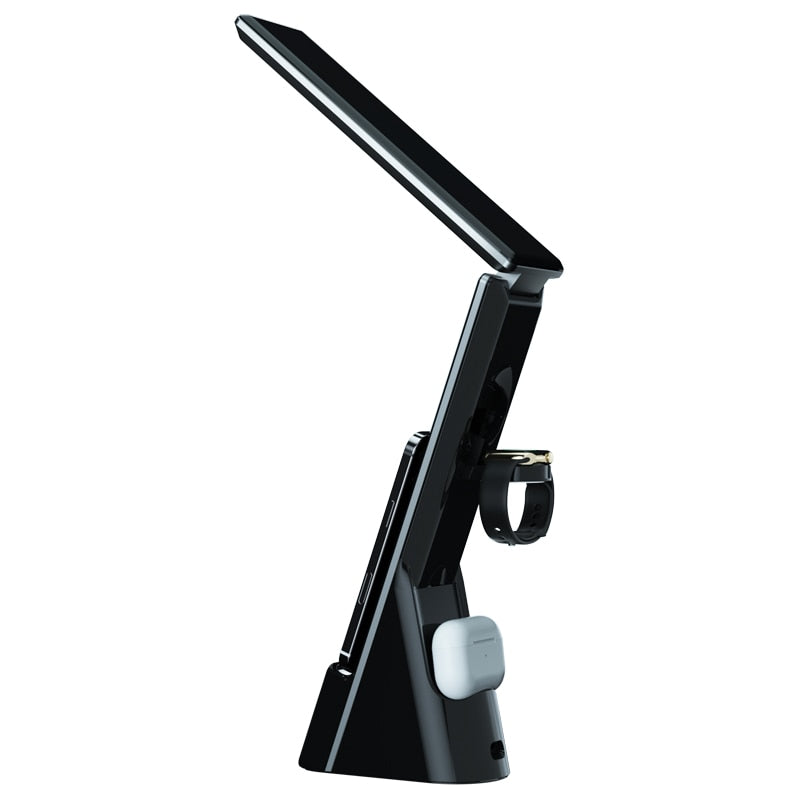 Skrivebordslampe med trådløs oplader