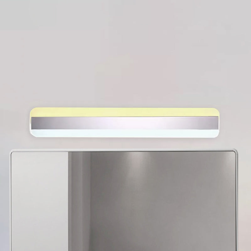 31.5"/39"/47" Bredde lineær makeup spejl lys moderne akryl LED badeværelseslys over spejlet med reflektor