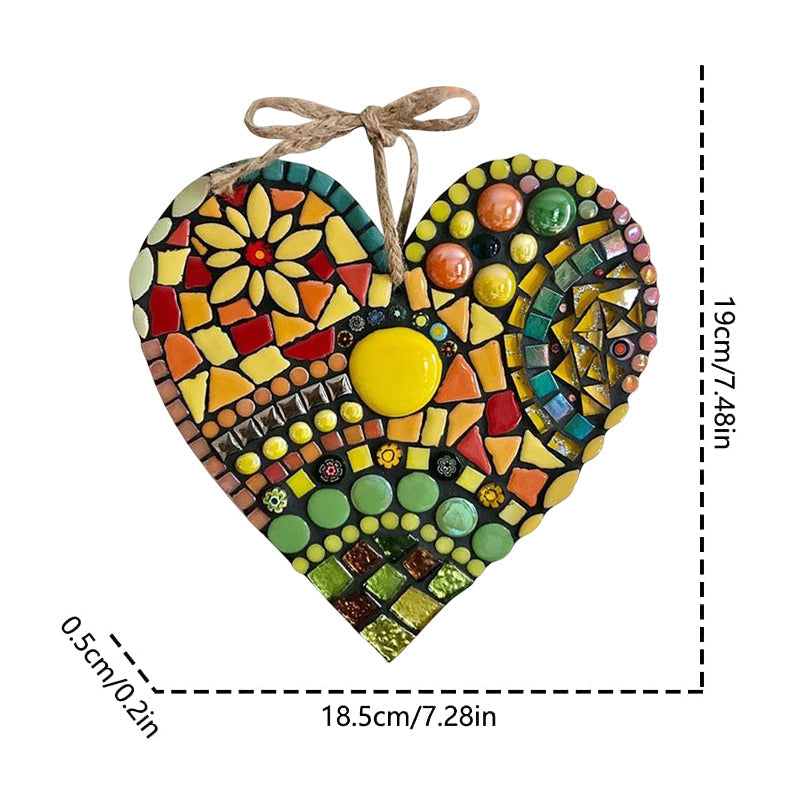 Stor Have Mosaik Hjerte Dekoration