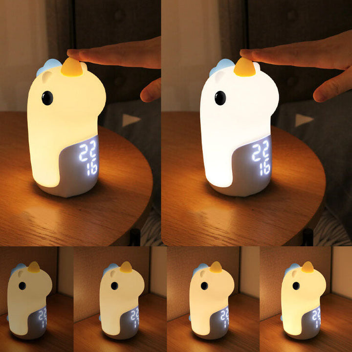Unilora DreamLight Vækkeur | Enhjørning Design | Timer &amp; LED Nattelys | Børneværelse Dekor