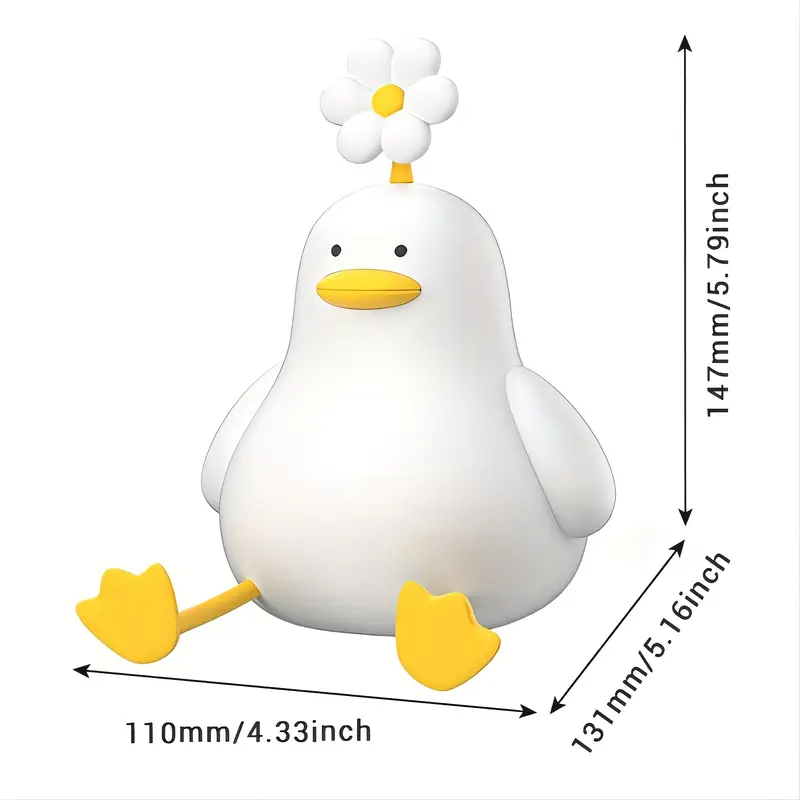 Sød And Lampe Nattelys