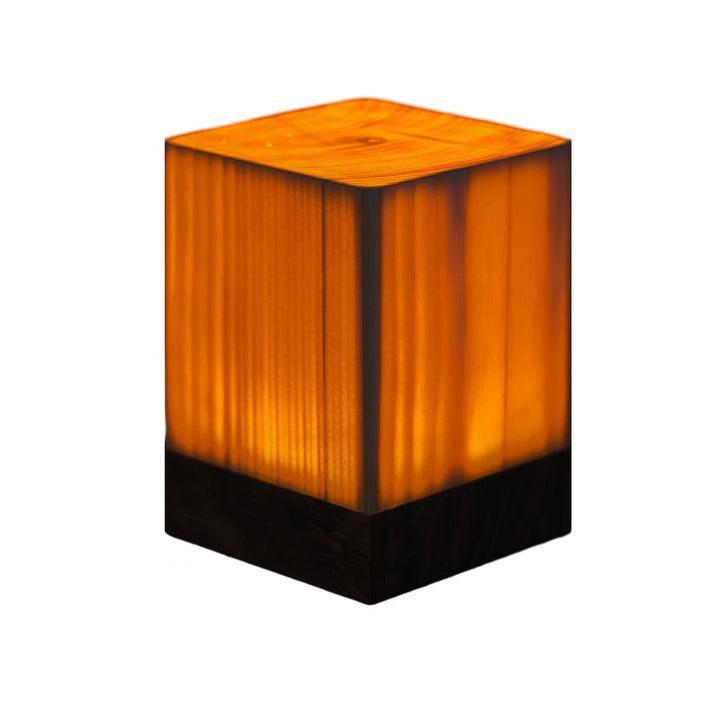 LumiWood – LED bordlampe med batteri og touch-kontrol