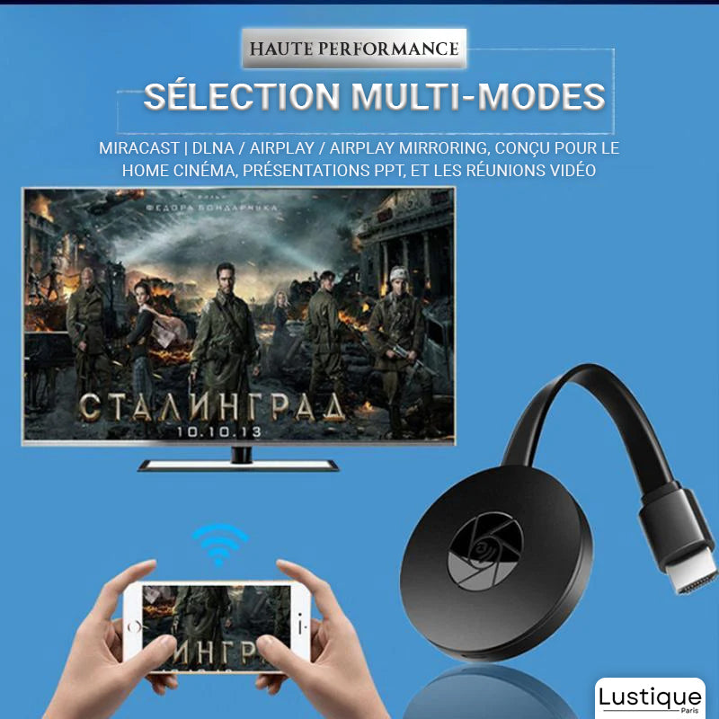 Trådløs HDMI Display Adapter | MediaLink 1080P WiFi Skærmmirror til Android, iOS, Windows &amp; Mac