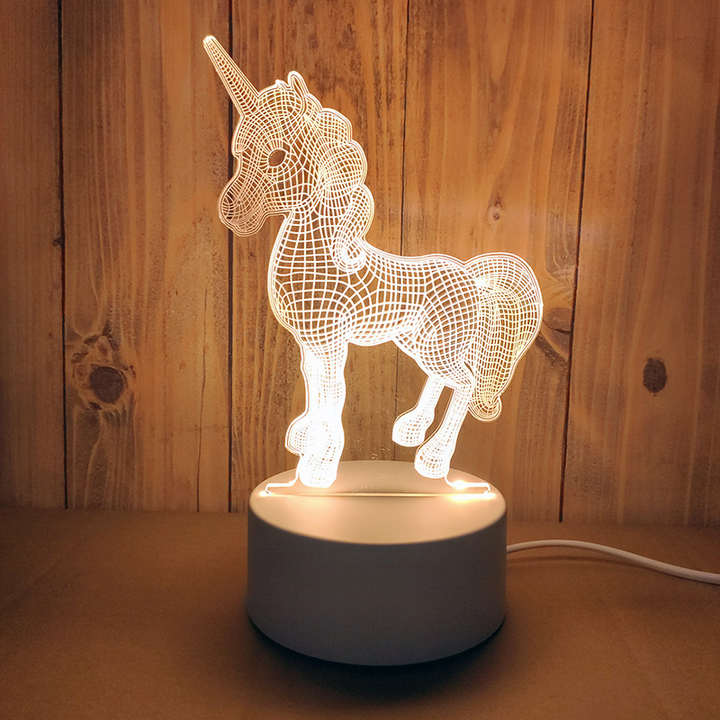 3D Nattelys USB