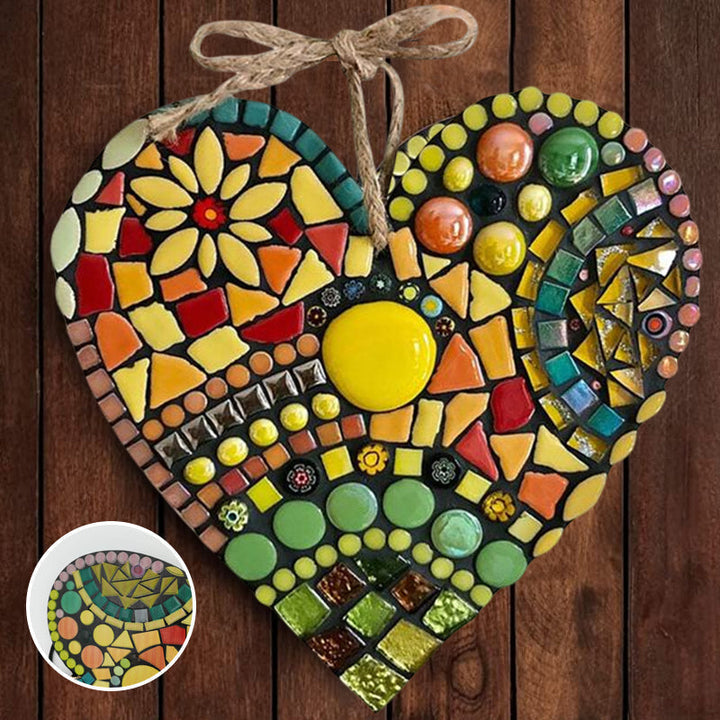 Stor Have Mosaik Hjerte Dekoration