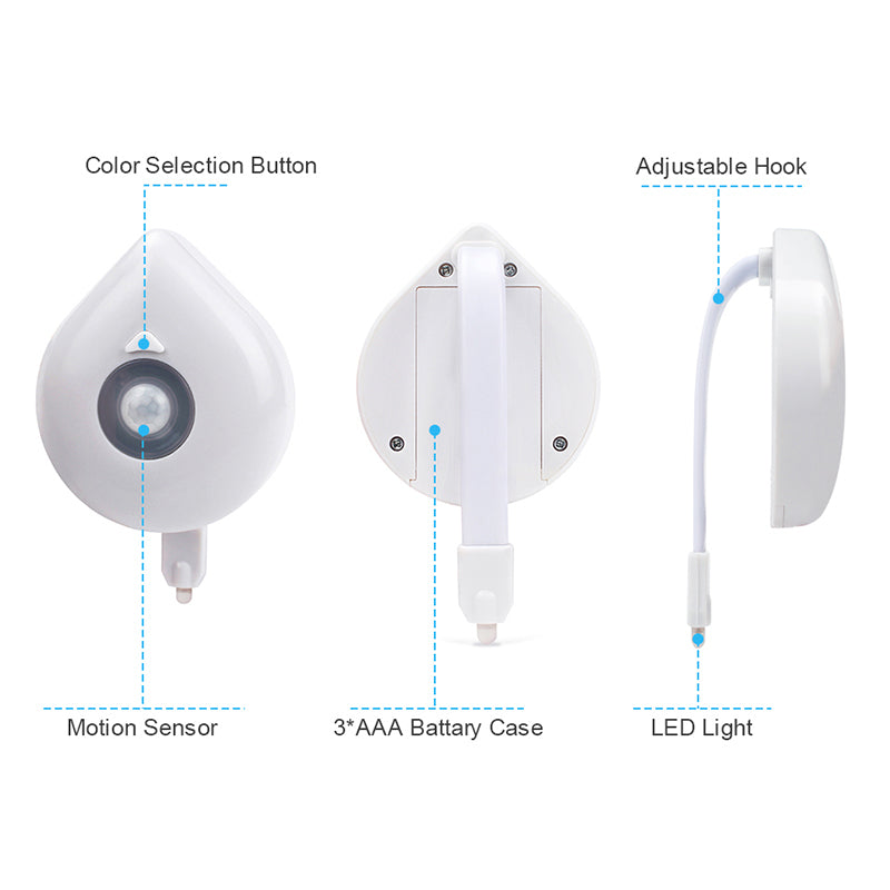 LED Induktions Toilet Natlys
