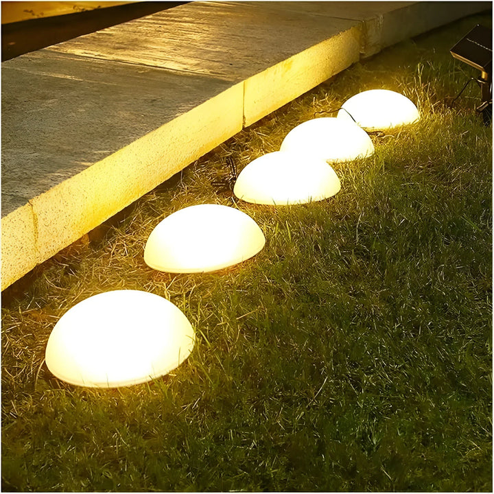 LumiGlobe – Soldrevet Halvkugle Havebelysning