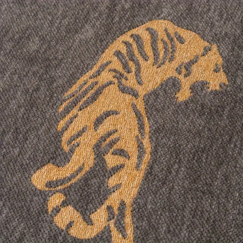 Safari Tiger Chenille Sofa Dækken