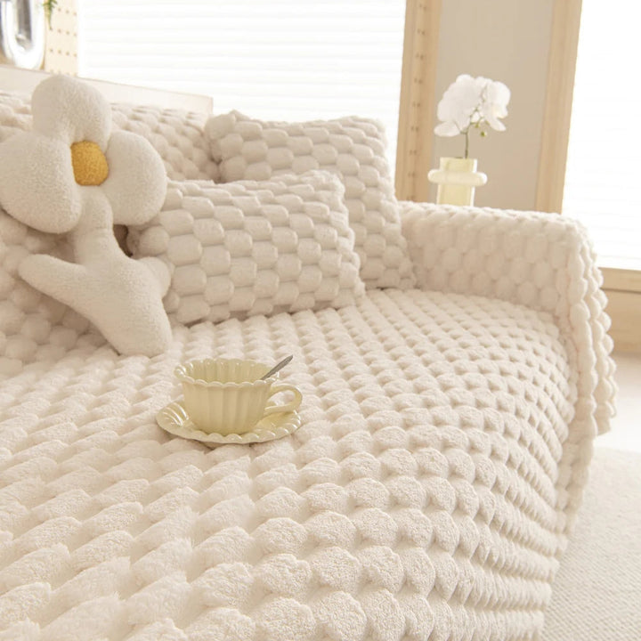 Plysset Kanin Faux Sofa Dække