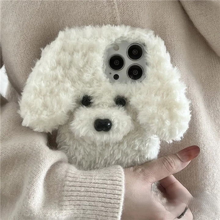 Sød Hund Fluffy Snuggly iPhone Cover