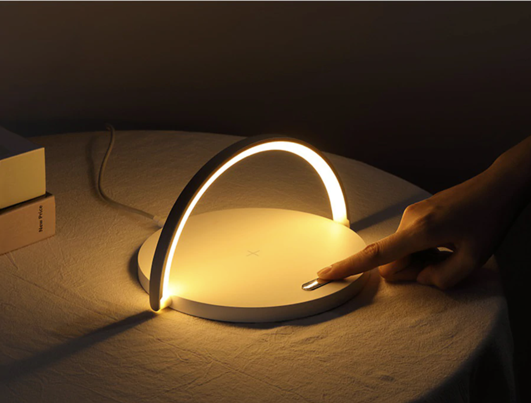 Bowlight Design 3-i-1 Nattelys – Trådløs Oplader &amp; Lampe