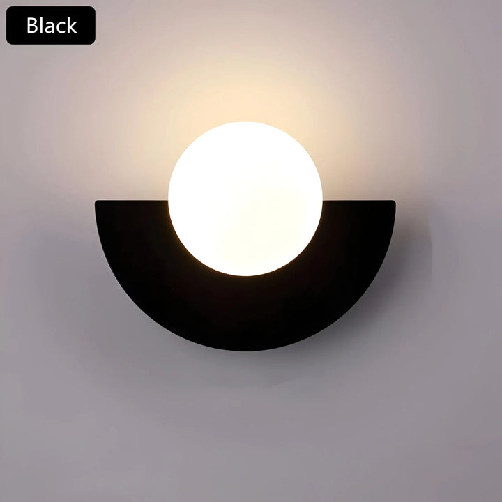 LumiGlow – Moderne Halvcirkel Væglampe