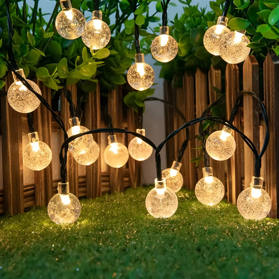 LumeGlobe – Solcelle Crackled Glass Havebelysning