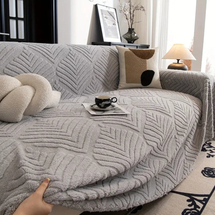 Fiskebensblad Design Fleece Sofa Betræk