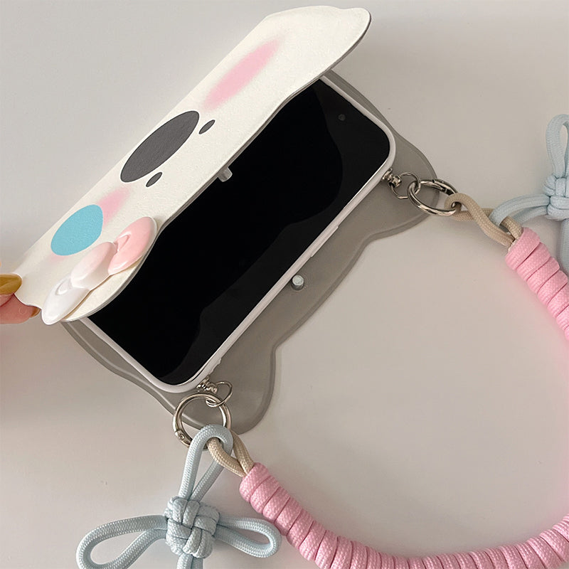 Insta-Style Tegneserie Westie Flip-Phone Cover