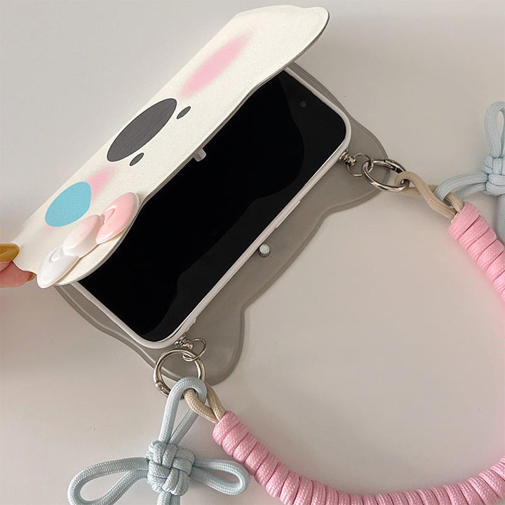 Insta-Style Tegneserie Westie Flip-Phone Cover