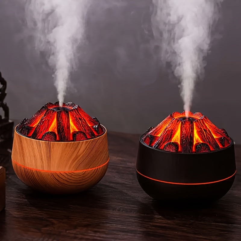 Fire Diffuser - Mini simuleret kulbrand luftfugter med realistisk flammeeffekt