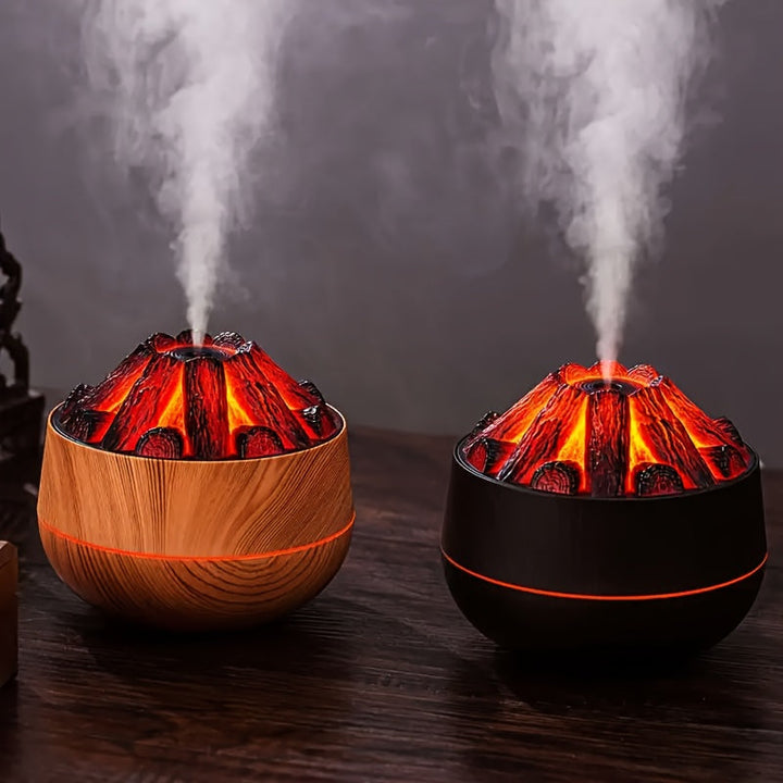 Fire Diffuser - Mini simuleret kulbrand luftfugter med realistisk flammeeffekt