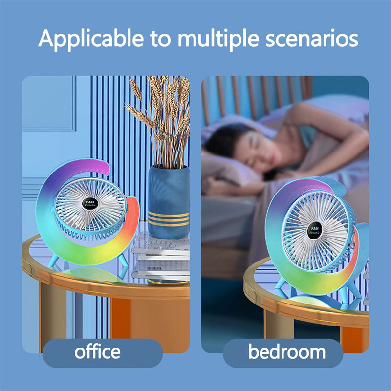 USB-opladelig natlys mini ventilator |