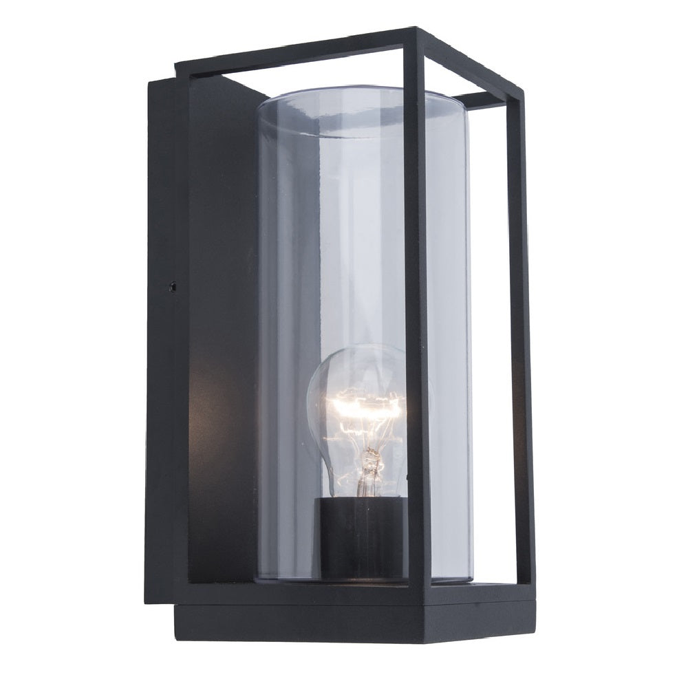 Lutec 5288803012 Flair Matt Black Udendørs Vintage Flush Lantern Væglampe