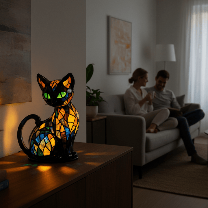 Legende LED Kat Natlampe med Blød Ambient Glød