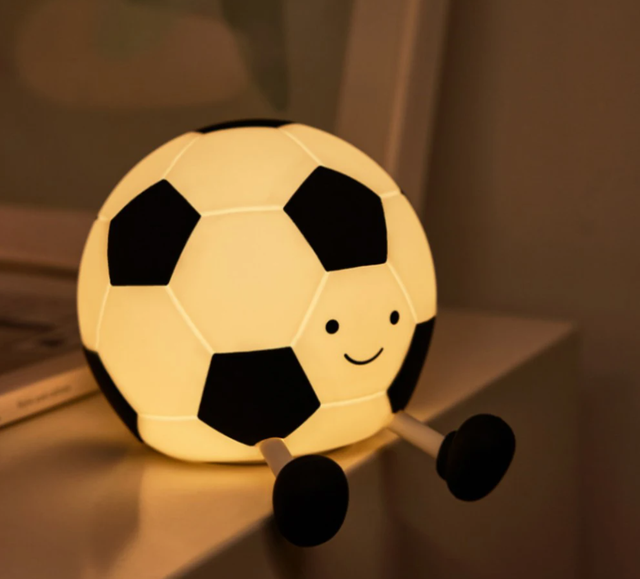 Genopladelig Fodbold Silikone Natlampe – GlowKick