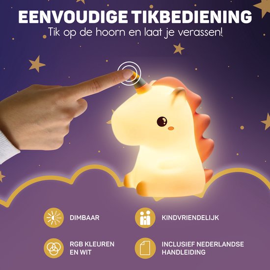 Enhjørning Natlampe - DreamCrest |