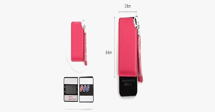 Bærbar Pink Lomme Spejl