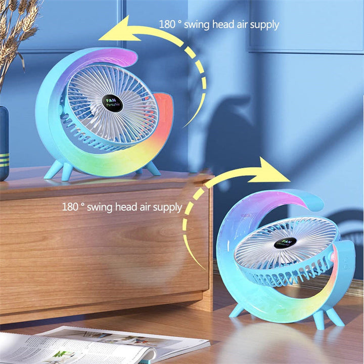 USB-opladelig natlys mini ventilator |
