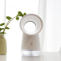 Bladfri USB Luftfugter Ventilator med LED Nattelys |