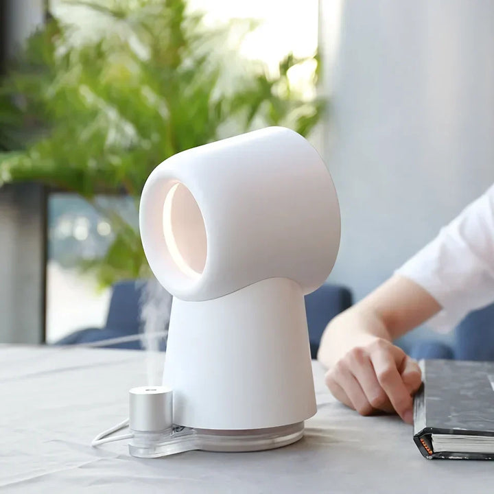 Bladfri USB Luftfugter Ventilator med LED Nattelys |