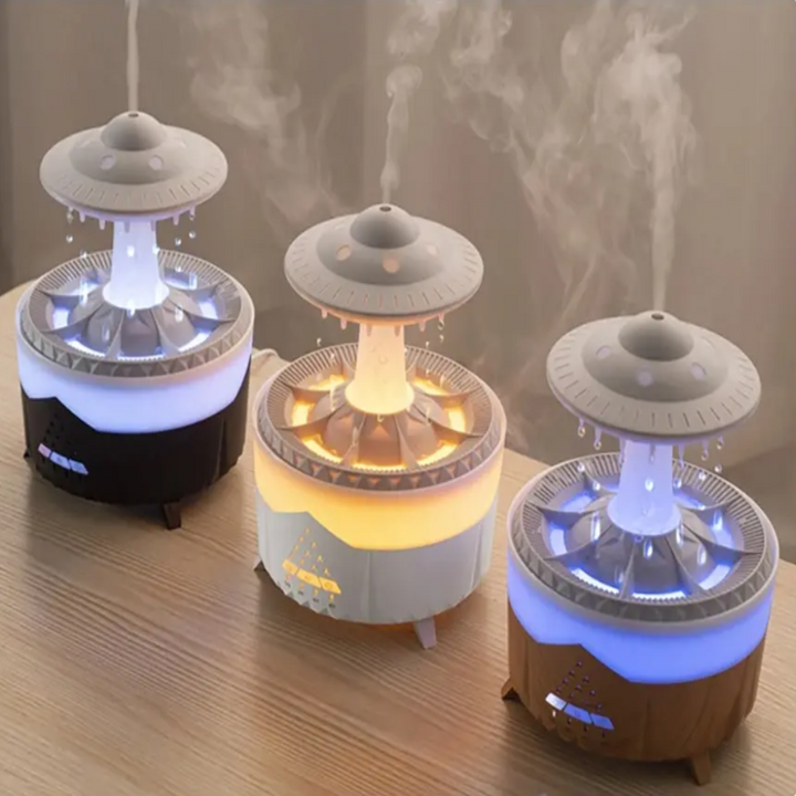 UFO Luftfugter | Ultrasonisk Aromaterapi Diffuser med Fjernbetjening - Grosven