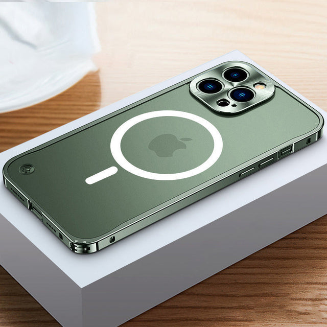 Magnetisk telefonetui til iPhone med metalramme |