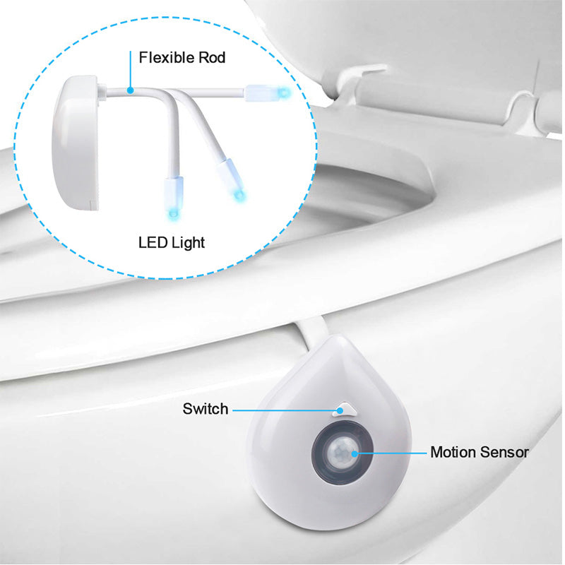 LED Induktions Toilet Natlys