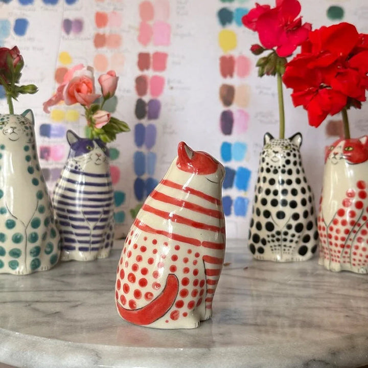 Prikket Kat Vase