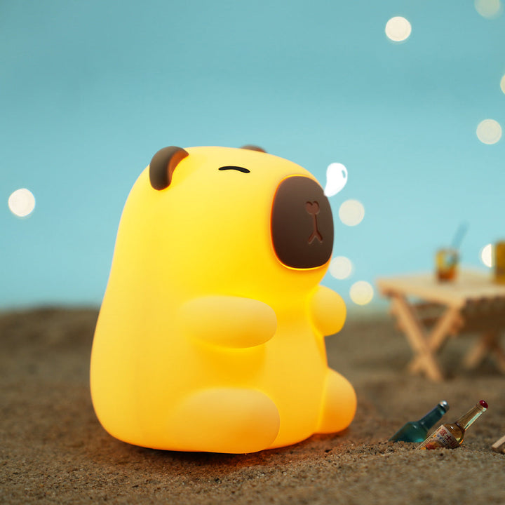 Bedårende Capybara Nattelys