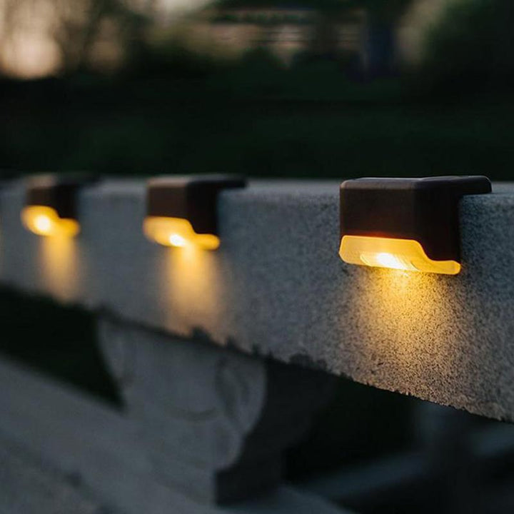 Vandtætte Trappe Sollys til Udendørs (4 stk)