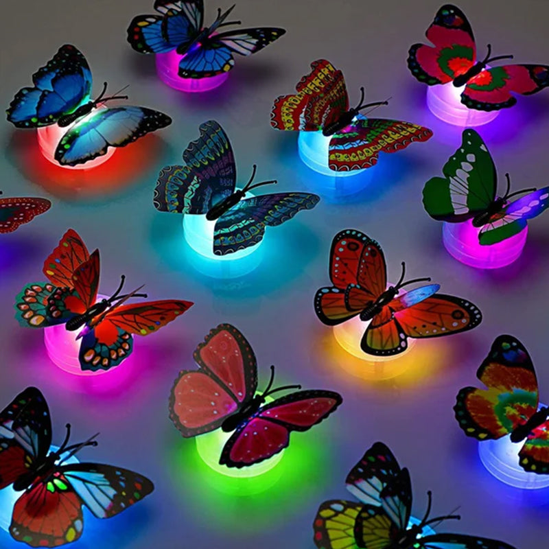 3D LED Sommerfugl Dekoration Natlys