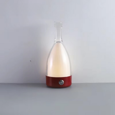 Vinflaske Bordlampe med Bluetooth Højttaler – Genopladelig Moderne Natlampe