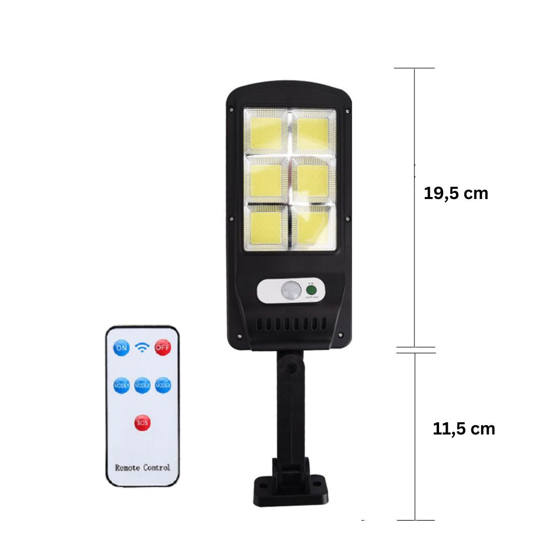 Solcellevejlampe med 4000 Lumen (Udsalg)