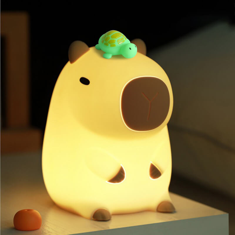 Bedårende Capybara Nattelys