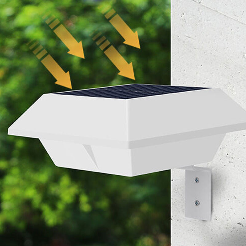 Sol UFO-formet design hegnlys LED udendørs væglampe