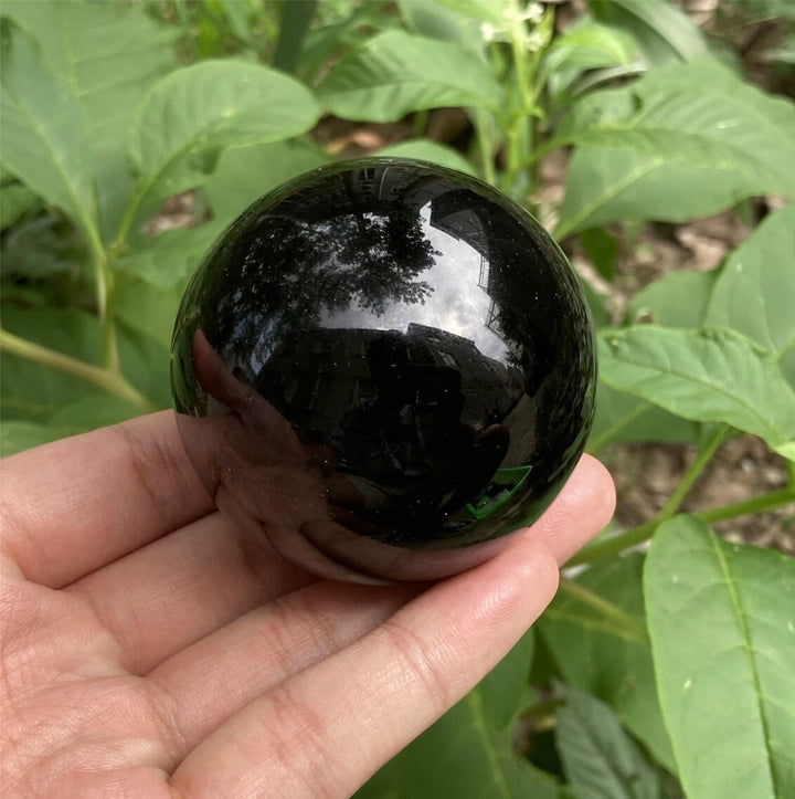 Obsidian Krystal Kugle Dekoration