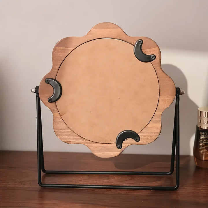 Elegant Drejbar Skrivebords Makeup Spejl – Neoklassisk Design
