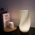 USB-Drevet & Elegant Bølge-Design Bordlampe | WaveGlow