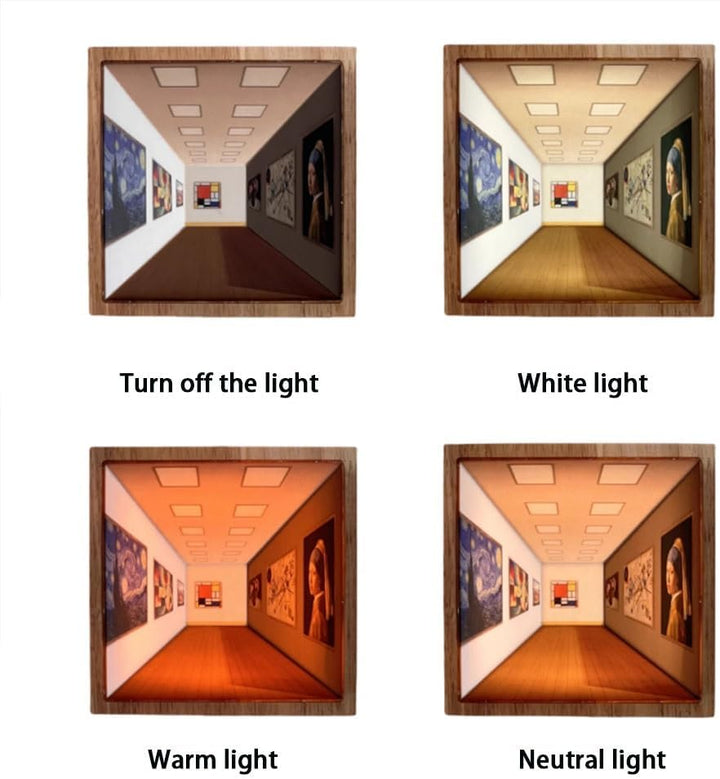 3D Visuelt Effekt LED Nattelys
