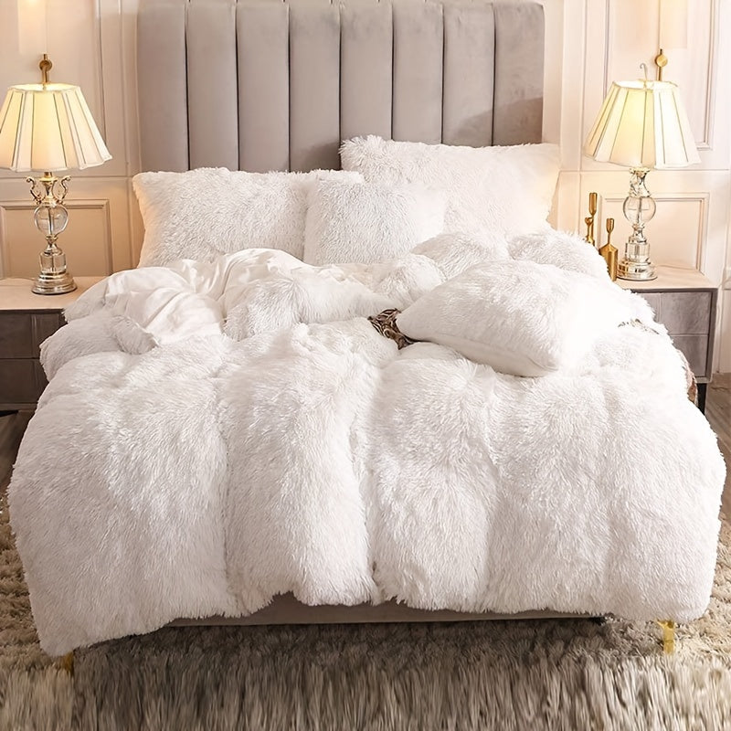 Ultra Blød Plush Duvet Cover Sæt med Lynlås - Luksus &amp; Komfort